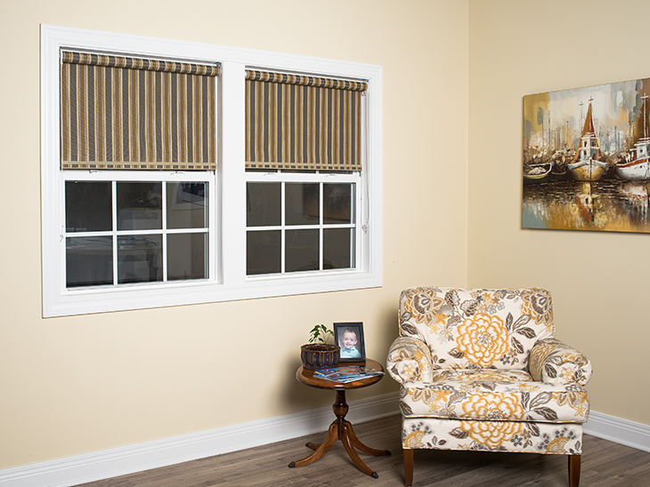 Make your own roller shades just like these with a DIY Roller Shade Kit!